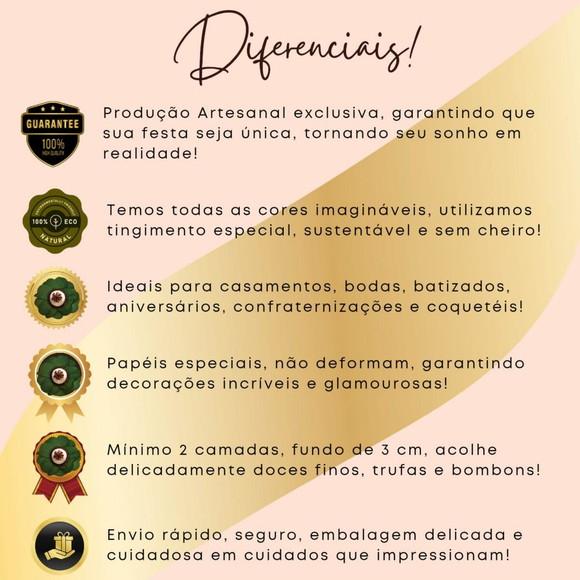 Forminhas para Doces de Casamento Cores Personalizadas