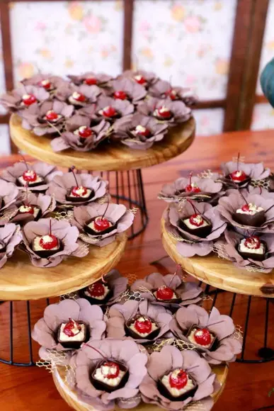 100 Forminhas para Doces Flor Dupla Papel Promoção!!!