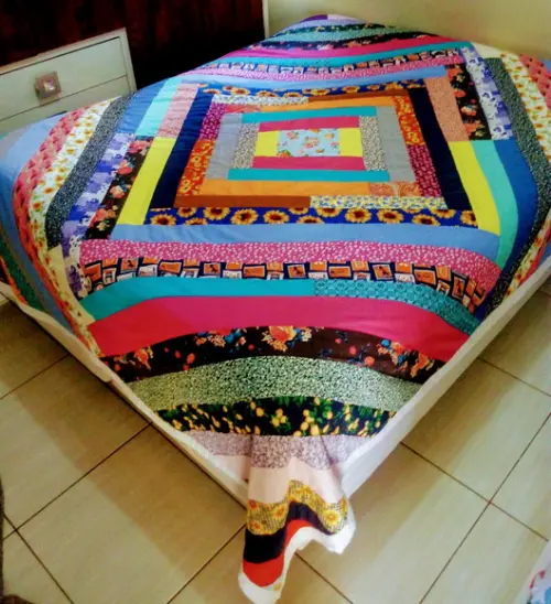 COLCHA DE RETALHOS CASAL + BRINDE!!! Sachê Perfumado!!!