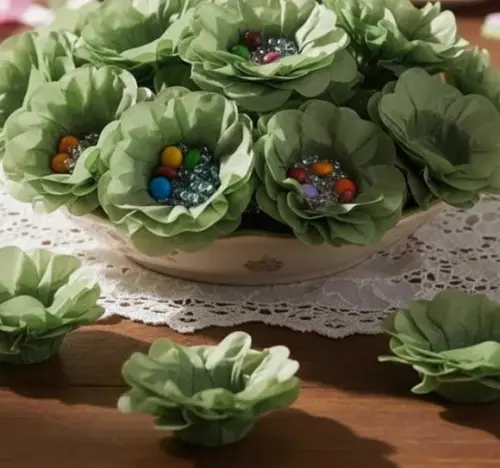 Forminhas Doces Serenity Oliva Rose Marsala Casamento Festas