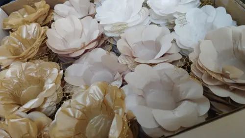 Forminhas para Doces Festa Branca Offwhite e Dourada