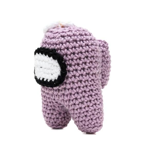 Among Us Lilás em Amigurumi
