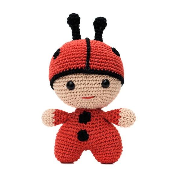 Bebê Joaninha em Amigurumi