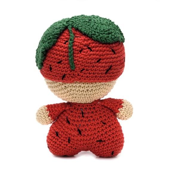 Bebê Moranguinho em Amigurumi
