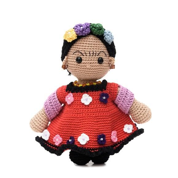 Boneca Frida Kahlo Decorada em Amigurumi