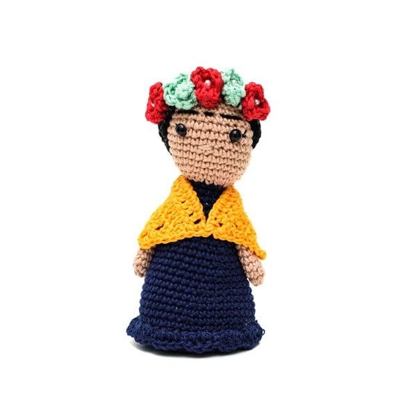 Boneca Frida Kahlo em Amigurumi