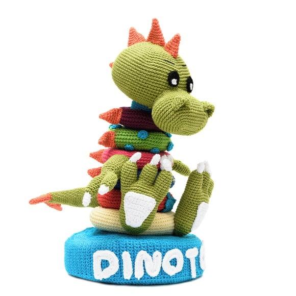 Brinquedo Educativo Dinotower em Amigurumi