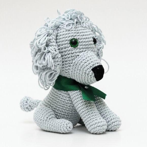 Cachorro Poodle em Amigurumi