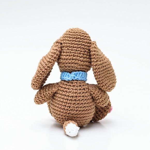 Cachorro Marrom em Amigurumi