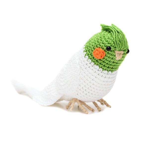 Calopsita Verde em Amigurumi
