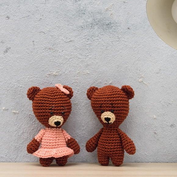 Casal de Ursinhos em Amigurumi