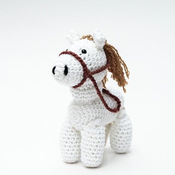 Cavalinho Barnco em Amigurumi