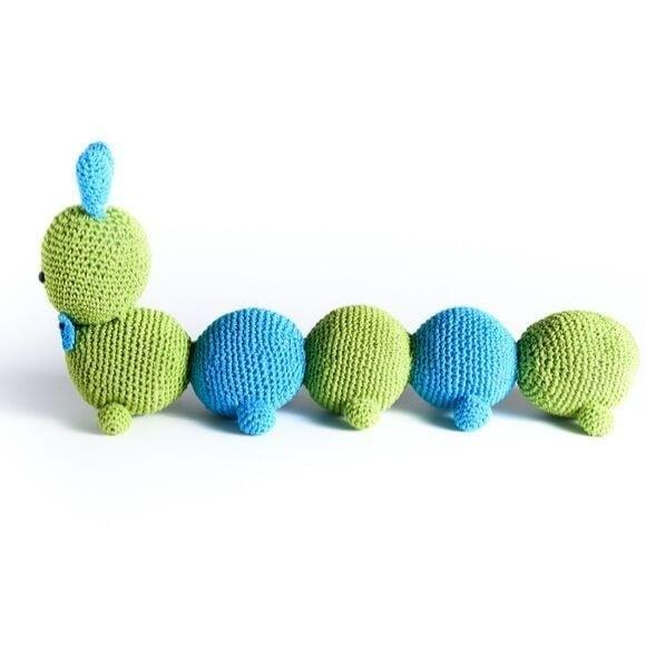 Centopéia Peso de Porta em Amigurumi