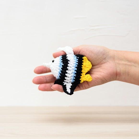 Chaveiro Acará Bandeira em Amigurumi