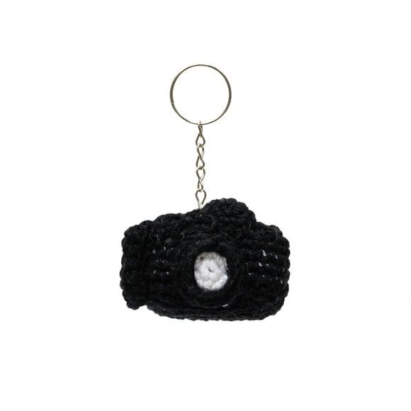 Chaveiro Câmera Fotográfica em Amigurumi