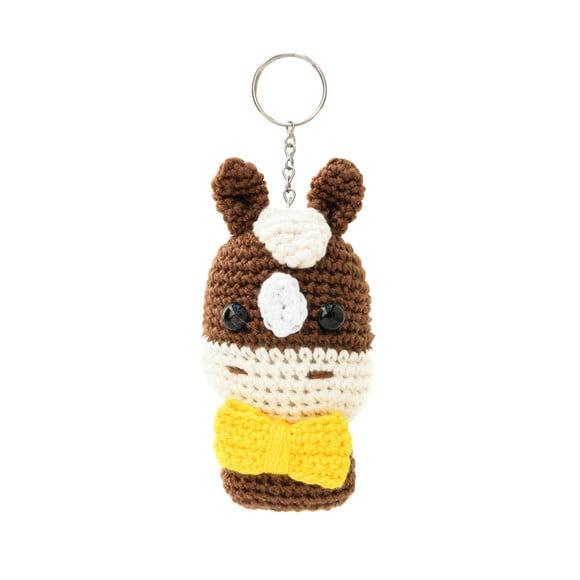 Chaveiro Cavalo de Gravata em Amigurumi