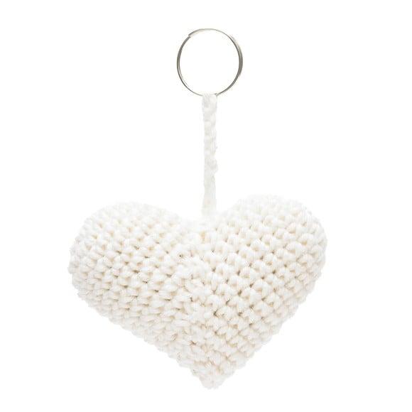 Chaveiro de Coração em Amigurumi