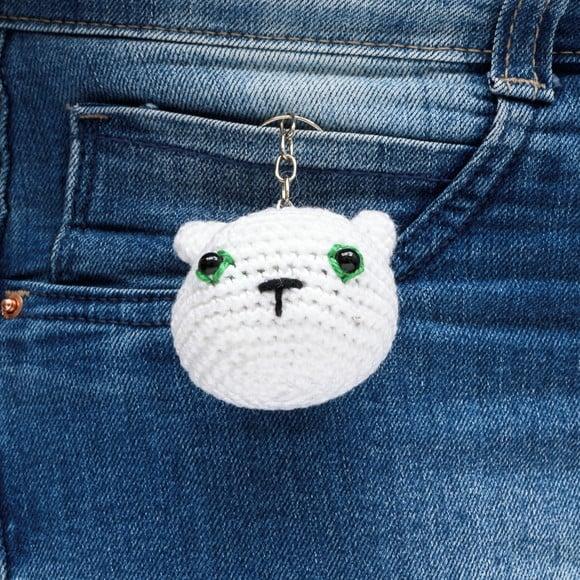 Chaveiro em Forma de Gatinhos em Amigurumi