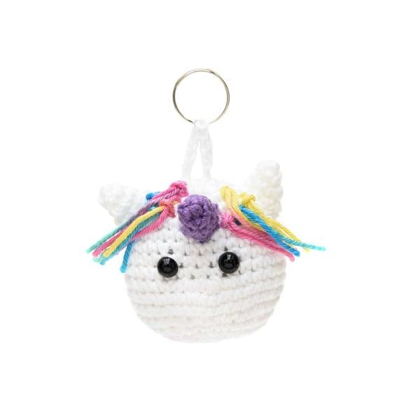 Chaveiro Unicórnio em Amigurumi