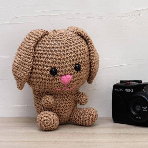 Coelho Marrom em Amigurumi
