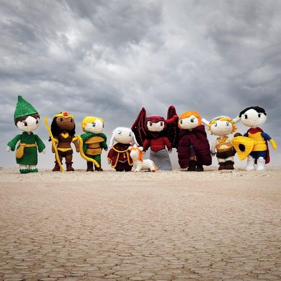 Coleção Caverna de Dragão em Amigurumi