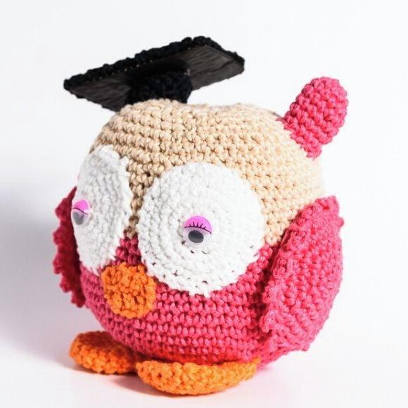 Coruja Formanda em Amigurumi