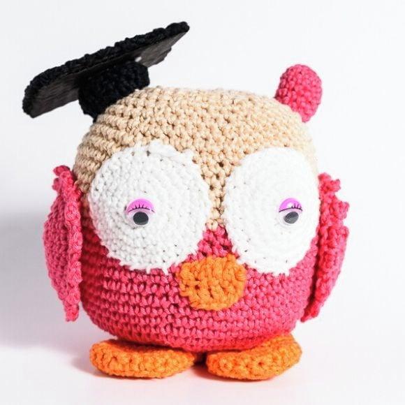 Coruja Formanda em Amigurumi