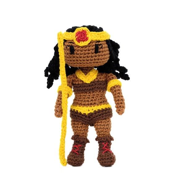 Diana da Caverna do Dragão em Amigurumi