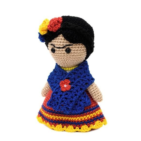 Frida Kahlo Média em Amigurumi