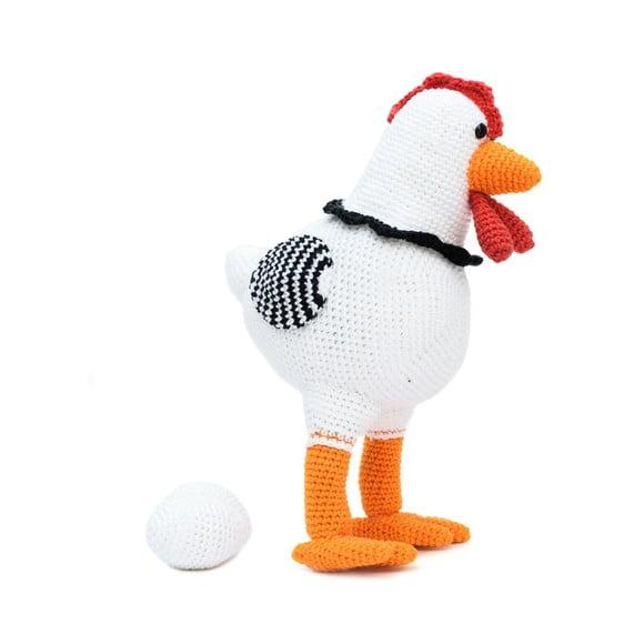 Galinha com Ovos em Amigurumi