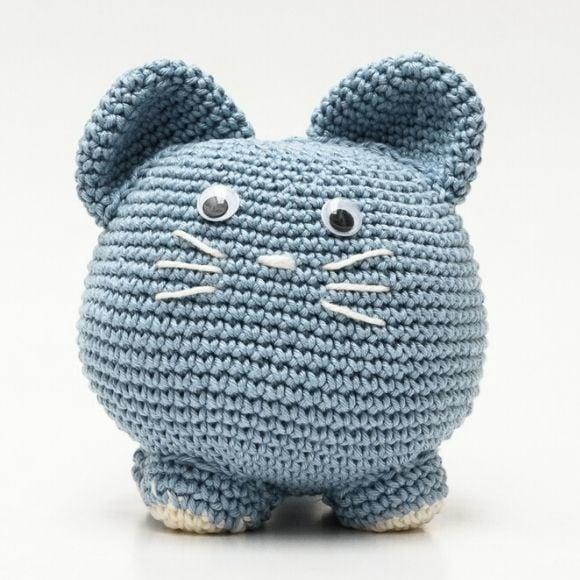 Gato Peso de Porta em Amigurumi
