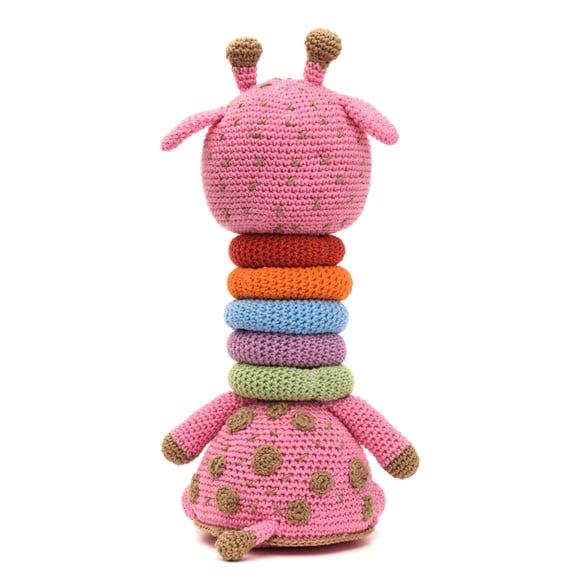 Girafa Brinquedo Educativo em Amigurumi