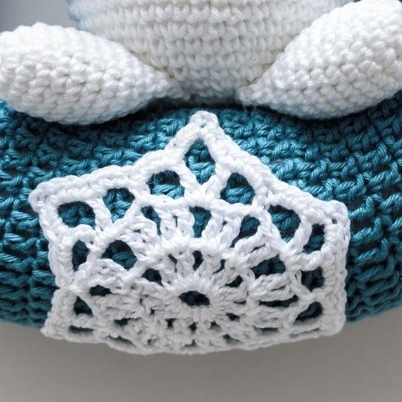 Guirlanda Boneco de Neve em Amigurumi