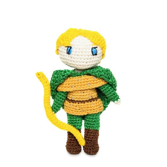 Hank da Caverna do Dragão em Amigurumi