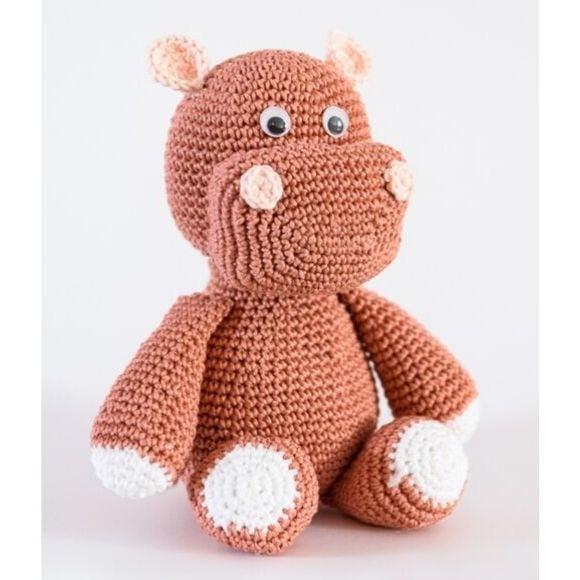 Hipopótamo em Amigurumi