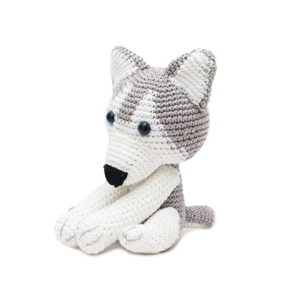 Husky Siberiano em Amigurumi