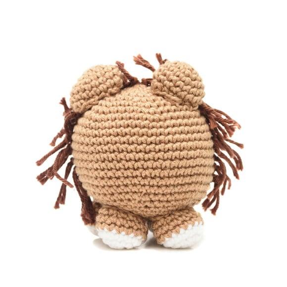 Leão Bola em Amigurumi