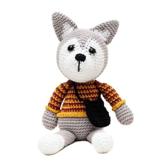 Lobo com Bolsa em Amigurumi