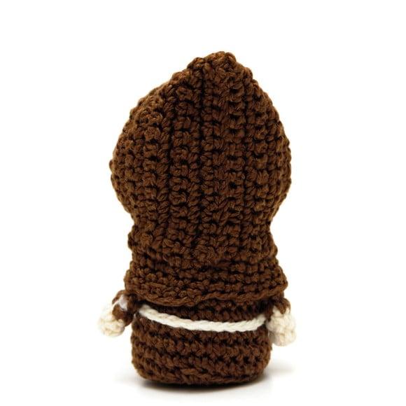 Mini São Francisco de Assis em Amigurumi