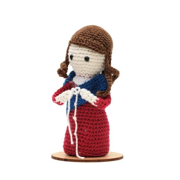 Nossa Senhora Desatadora de Nós em Amigurumi