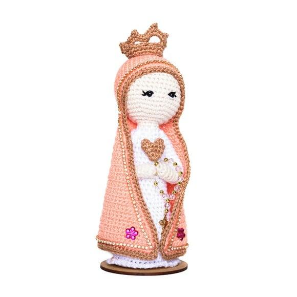 Nossa Senhora Salmão em Amigurumi