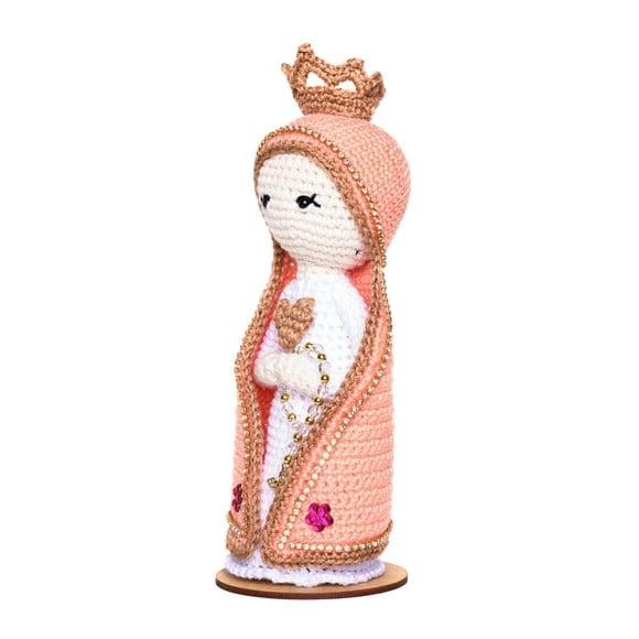 Nossa Senhora Salmão em Amigurumi