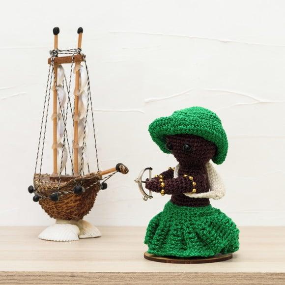 Orixá Oxóssi em Amigurumi