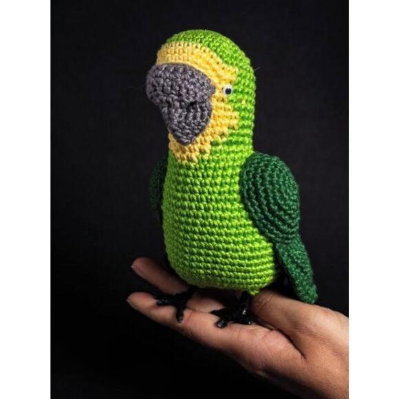 Papagaio em Amigurumi