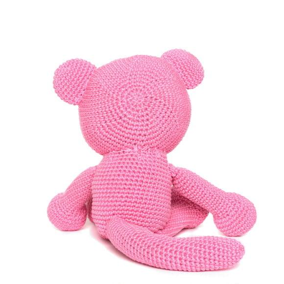 Pantera Cor de Rosa em Amigurumi