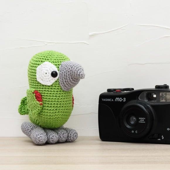 Papagaio Alegre em Amigurumi
