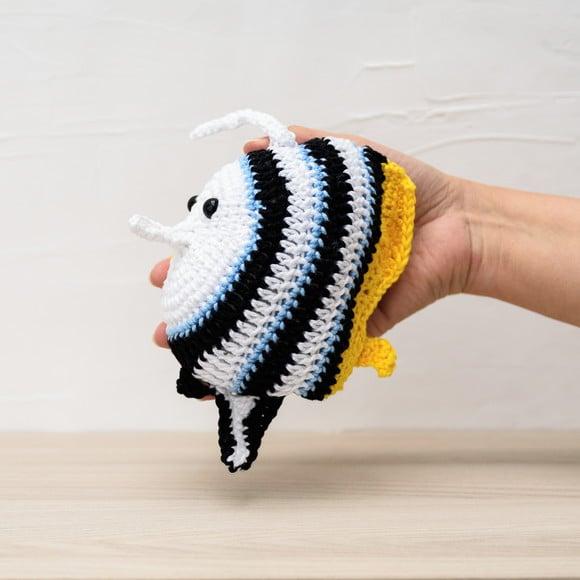 Peixe Acará Bandeira em Amigurumi