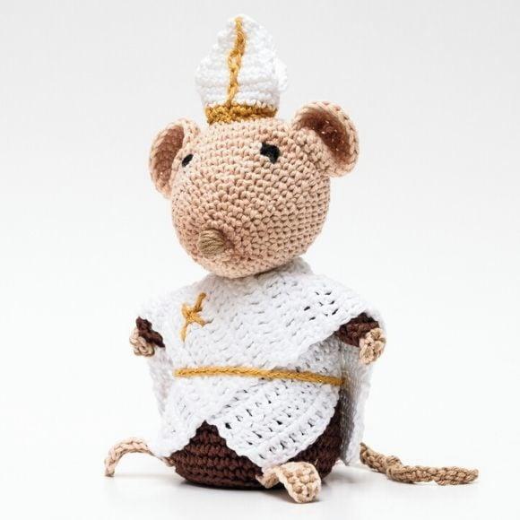 Ratinho Dorime Ameno em Amigurumi