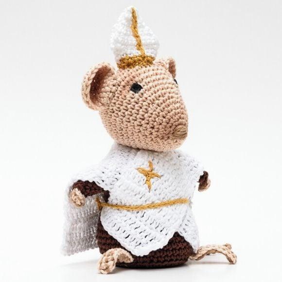 Ratinho Dorime Ameno em Amigurumi
