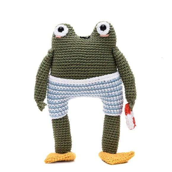 Sapo com Bóia em Amigurumi